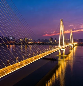 Bridge contour and outdoor architectural lighting
