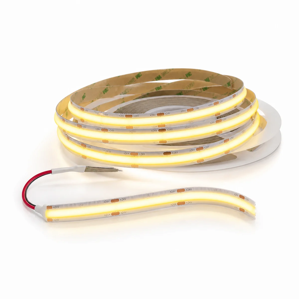 COB 12mm 600LED DC12/24V 2-Row CRI90 LED Strip product photo