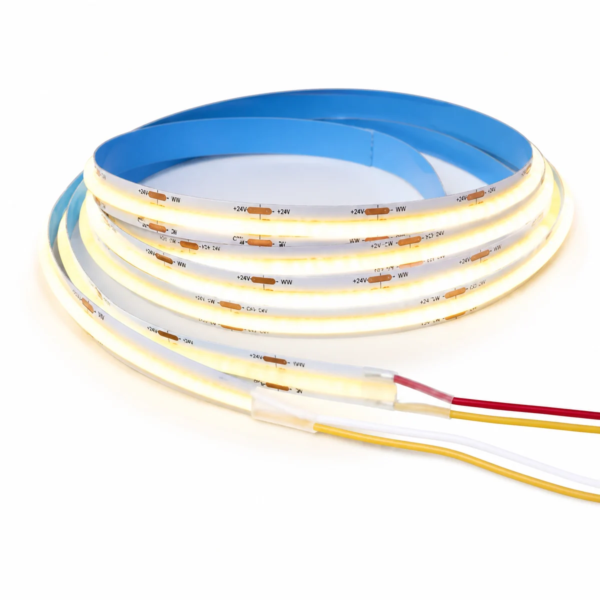 COB 8mm 624LED DC12/24V CRI90 CCT Tunable LED Strip product photo