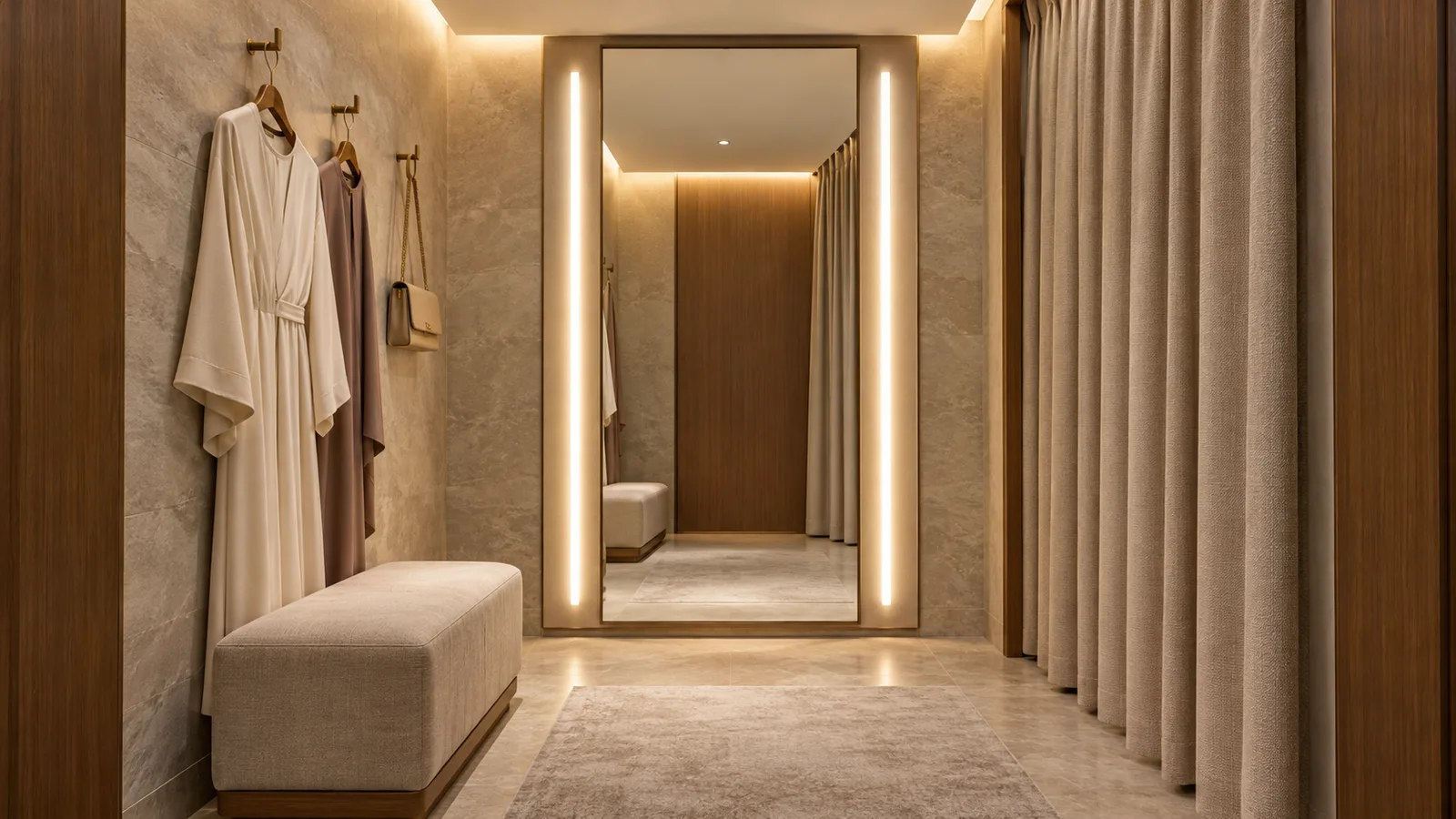 5 Best LED Strip Layouts for Retail Fitting Rooms in the GCC