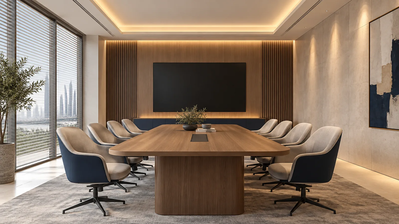 5 Best LED Strip Layouts for Meeting Rooms in the GCC