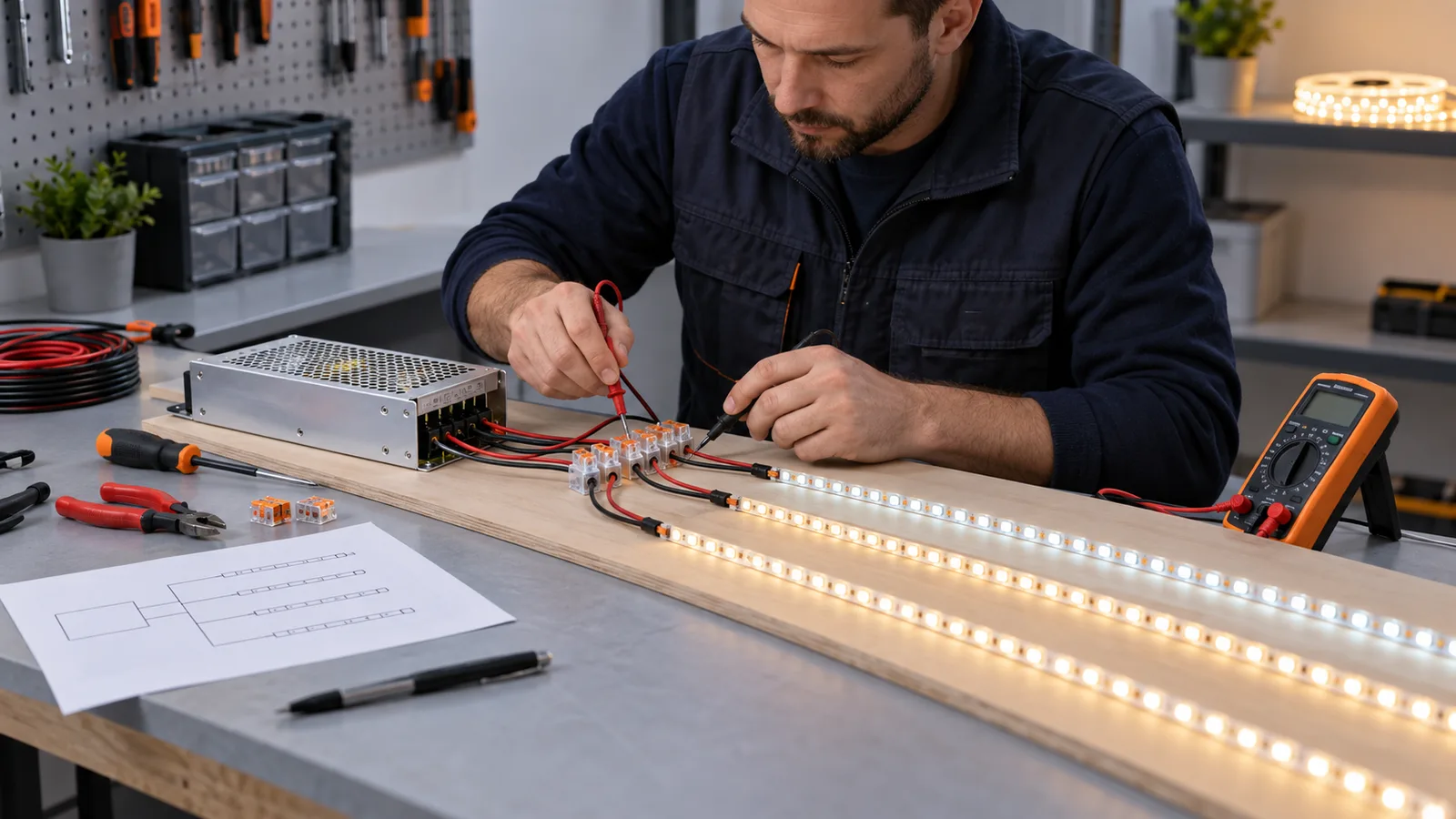 How to Wire LED Strip Lights for a Reliable Project Installation