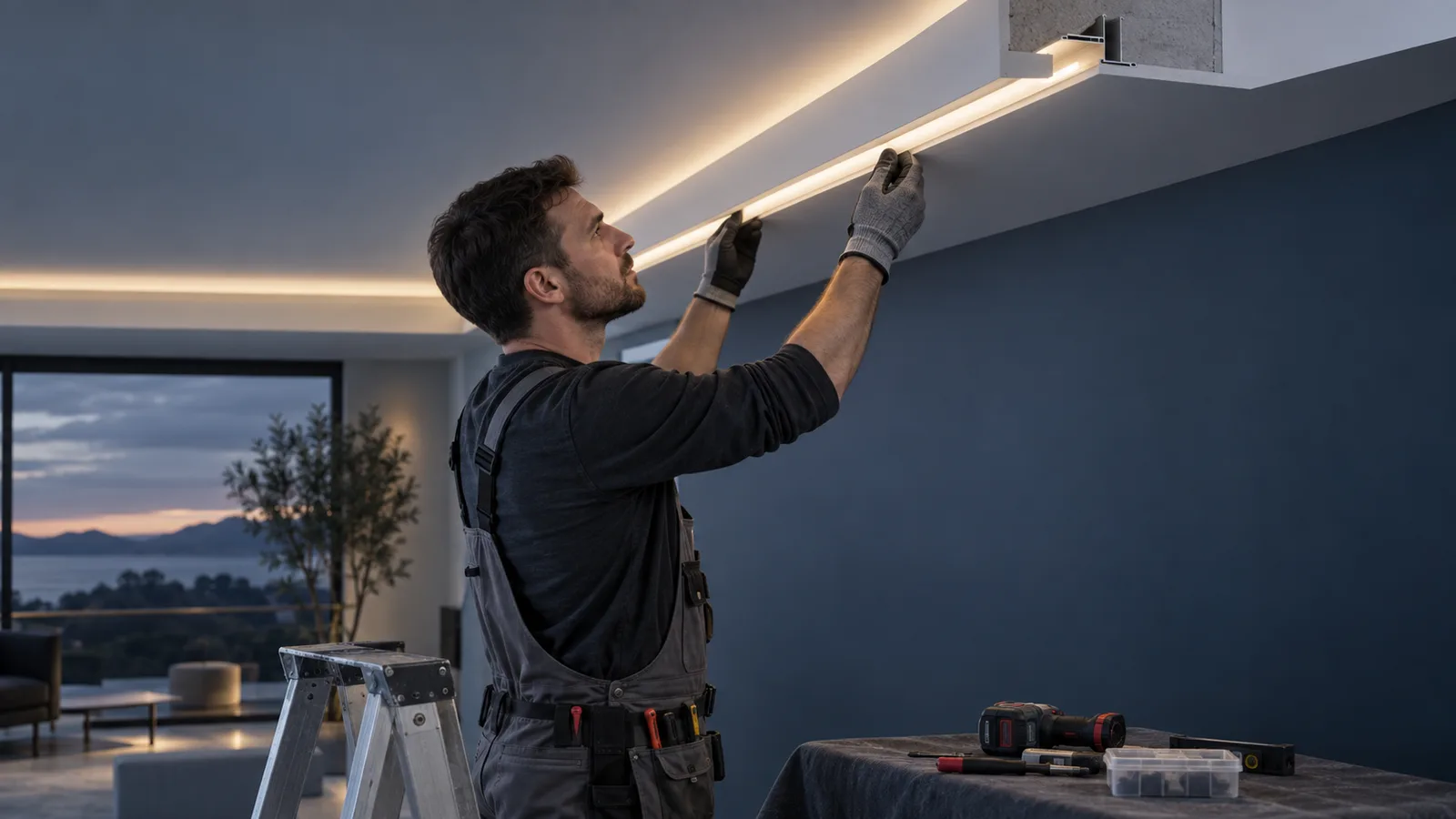 Can LED Strip Lights Be Installed in a Gypsum Ceiling?
